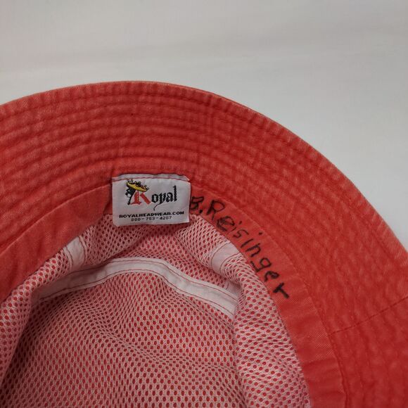 St. Thomas USVI Bucket Hat Red 55 (XL) Embroidered Lightweight Royal Headwear - Picture 7 of 8